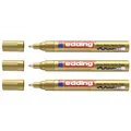 Produktbild: Edding Set mit 3 Markern, glänzend, 750 Gold, runde Spitze, 2-4 mm