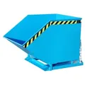Produktbild: Späne-Kippbehälter,HxLxB 975x1420x1110mm,1m3,Tragl. 300kg,Einfahrtaschen,RAL5012