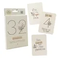 Produktbild: GreenLine Meilensteinkarten Baby 32 Stück Set Neutral für Jungen und Mädchen Momente und Meilensteine für das 1. Lebensjahr Karten aus 100% baumfreien Zuckerrohrpapier Skorpion Milestone Cards