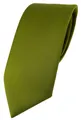 Produktbild: TigerTie Designer Krawatte in farngrün einfarbig Uni - Tie Schlips
