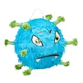 Produktbild: Pinata Geburtstagspinata blau 140 g Kinder-Piñata Virus-Pinata blau/grün