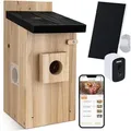 Produktbild: Vogelhaus Nistkasten Mit Kamera, 5 Millionen Pixel Outdoor-vogelhaus-kamera, Diy echtzeitbeobachtung Des Nestbaus Und Der Brut Von Vögeln, Solarpanel