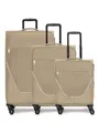Produktbild: Stratic Koffer-Set 3-teilig für Damen und Herren | Reise-Trolleys 51 x 31 x 76 cm aus hochwertigem, flexiblem Polyester Material | Erweiterbar & Teleskopgriff| taska Serie