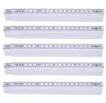 Produktbild: 5 Stück Zollstock 2 Meter - Meterstab extra bruchsicher & Messgenau & leicht zu lesen - weiß