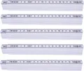 Produktbild: toolmate® Zollstock 5x Premium Werkzeug 200 cm - Gliedermaßstab 2m - Meterstab weiß, UV-resistente Druck / mit stabilem Drehgelenk