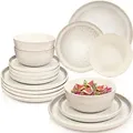 Produktbild: Sänger Tafelservice, Creme, Stein, 18-teilig, 27x6.5x27 cm, kratzfest, Essen & Trinken, Geschirr, Geschirr-Sets, Tafelservice