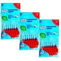 Produktbild: 3x TePe Original  Interdentalbürsten - 0,5mm rot  8 Stück Zahnzwischenraumbürste