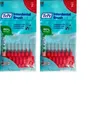 Produktbild: TePe Red Fine 0.50mm - 2 Packets of 8 - (16 Brushes) Bundle