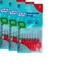 Produktbild: TePe Red Fine 0.50mm - 3 Packets of 8 - (24 Brushes) Bundle