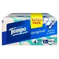 Produktbild: Tempo Taschentuchbox Original, 4-lagig 830487 , 1 Packung = 2 x 100 Tücher, Designs sortiert