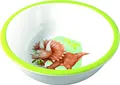 Produktbild: HABA 305146 - Schüssel Dinos, Kinderschüssel aus Melamin mit Dino-Motiv, für die Spülmaschine, verrutscht nicht, STK, Weiß