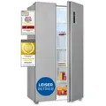 Produktbild: Exquisit Side-by-Side SBS546-040E inoxlook | No Frost | Nutzinhalt: 442 L | Temperaturregelung | Alarm