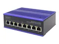 Produktbild: DIGITUS DN-650108 8 Port Fast Ethernet Netzwerk PoE Switch,Industrial, Unmanaged