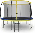 Produktbild: Zero Gravity Gartentrampolin Ø183/244/305/366/427 cm, Leiter & Sicherheitsnetz, TÜV cert, Trampolin, Ø 366 cm, Quick-Fold Sicherheitsnetz, keine Schweißnähte, Outdoor
