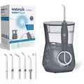 Produktbild: Waterpik Water Flosser Ultra Professional, Testsieger 2025, Precision Pulse Technology, TÜV Siegel, bis zu 99,9% Plaque Entfernung, 6x Aufsätze, 10 individuelle Modi, integrierter Timer, Grau