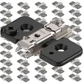 Produktbild: Blum Clip Montageplatte, Kreuzmontageplatte mit Exzenter Höhenverstellung, Stahl onyx schwarz 50 Stück