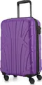 Produktbild: Suitline - leichtes Handgepäck 55x35x20 cm Flugzeug-Trolley 34 L Bordgepäck Hand-Koffer leicht Bord-Koffer 4 Rollen Kabinengepäck Hand Luggage TSA ,Lila