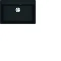 Produktbild: Franke Fragranitbecken MRG 610-72 A BlackMatt Druckknopf Edelstahl