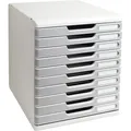 Produktbild: EXACOMPTA Schubladenbox MODULO A4, 10 Schbe, steingrau