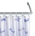 Produktbild: WENKO Dusch Vorhang Winkel Schiene Teleskop Stange Badewanne Rostfrei 125 cm