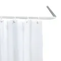 Produktbild: WENKO Winkel Stangen Universal Chrom ø 20 mm Badewannen Dusche Vorhang Ecken Bad
