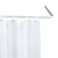 Produktbild: WENKO Winkel Stangen Universal Chrom ø 20 mm Badewannen Dusche Vorhang Ecken Bad