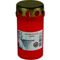 Produktbild: Karton Grablicht Nr. 3 - mit Deckel - Rot