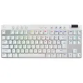 Produktbild: LOGITECH G PRO X TKL Lightspeed, weiß, GX-BROWN, USB/Bluetooth, US