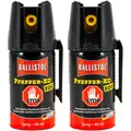 Produktbild: Ballistol PFEFFER-KO FOG Tierabwehr Spray CS Sprühnebel Pfefferspray 2x40 ml