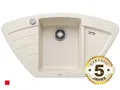 Produktbild: Blanco Zia 9 E Softweiß - 527 211 Granitspüle Eckspüle
