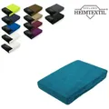 Produktbild: EXKLUSIV HEIMTEXTIL Frottee Spannbettlaken Premium Marke 180 - 200 x 200 cm Petrol