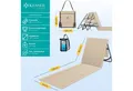 Produktbild: KESSER Gartenliege Strandmatte klappbar mit verstellbarer Rückenlehne max. 130 kg, 1 St., Strandliege mit Tragegurt, wasserdichter Handyhülle & Tragetasche, Sonnenliege faltbar für Strand, Garten & Terrasse Liegematte