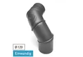 Produktbild: Raik Ofenrohr raik Rauchrohrbogen Ofenrohr 120mm - Multibogen gussgrau, Bogen
