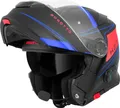 Produktbild: Bogotto H271 Taog Bluetooth Klapphelm, schwarz matt/rot/blau, XL