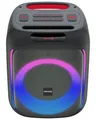 Produktbild: Kenwood Party-Lautsprecher AS-P200BT - Tragbarer Partylautsprecher mit 50 W RMS Ausgangsleistung, dynamische Lightshow, 10 Stunden Akkulaufzeit, Bluetooth, TWS, USB, SD, AUX, Mikrofoneingang, Schwarz