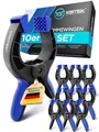 Produktbild: ® Klemmzwingen Set 10 Stück - Federklemmen mit über 8cm Spannweite und starke...