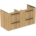 Produktbild: Ideal Standard i.life B Möbeldoppelwaschtisch-Unterschrank T5278NX 120x50,5x63cm, 4 Auszüge, Eiche natur