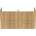 Produktbild: Ideal Standard i.life B Möbeldoppel-Waschtischunterschrank, 4 Auszüge, 1200x505x630mm, T5278NX, Farbe: Eiche Natur
