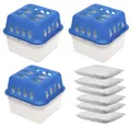Produktbild: 3 Stück Innenraum Raumentfeuchter Luftentfeuchter + 6 x Granulat 400g