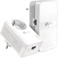 Produktbild: TP-Link TL-WPA7619 KIT Powerline Adapter WLAN weiß 128 Bit AES Frontsteckdose