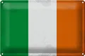 Produktbild: Blechschild Flagge Irland 30x20 cm Flag of Ireland Vintage Deko Schild tin sign