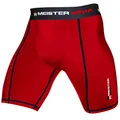 Produktbild: Meister MMA Kompressions-Rush-Fight-Shorts mit/Cup-Tasche - Rot - Groß (L) (34-35)