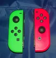 Produktbild: *** Original Nintendo Joy-Con Controller (Paar) - Grün / Rot ***