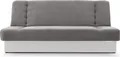 Produktbild: MOEBLO Schlafsofa CYPRUS – Sofa Kippsofa Klappsofa Click-Clack Couch für Wohnzimmer Federkern Sofagarnitur Polstersofa mit Bettkasten und Schlaffunktion (BxHxT): 192x85x92 cm (Grau + Weiß - Soro 90 + Soft 17 Kunstleder)
