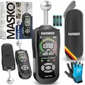 Produktbild: MASKO® Feuchtigkeitsmessgerät Feuchtigkeitsmesser Wand Boden, Holz & Baustoffe Estrich Beton Gips zerstörungsfreie Messung Pin-Typ Feuchtemessgerät HD-Display, Alarm, Taschenlampe & Datenhaltefunktion