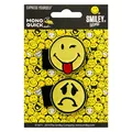 Produktbild: Mono Quick Applikationen mit Klett zum wechseln, Bügelbild, Aufnäher, Flicken, Iron on Patch - Auto, Smiley, Herz, Frosch, Polizei, Panda, Feuerwehr, Biene (18831 frech & traurig)