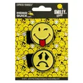 Produktbild: 18831 2 Smileys frech und traurig, Klett zum wechseln, Applikation Bügelbild