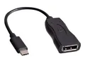 Produktbild: V7 V7UCDP-BLK-1E USB-C(m) auf Displayport(h) Adapter schwarz