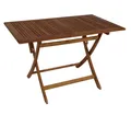 Produktbild: TPFGarden Gartentisch Menorca (120x70cm Holz (aus Akazienholz), 1-St., Robuster Garten Holztisch Outdoor Garten-Esstisch), Holz Klapptisch - Rechteckig - klappbar - Hochwertige Verarbeitung