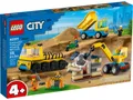 Produktbild: LEGO City Baufahrzeuge und Kran mit Abrissbirne (60391)